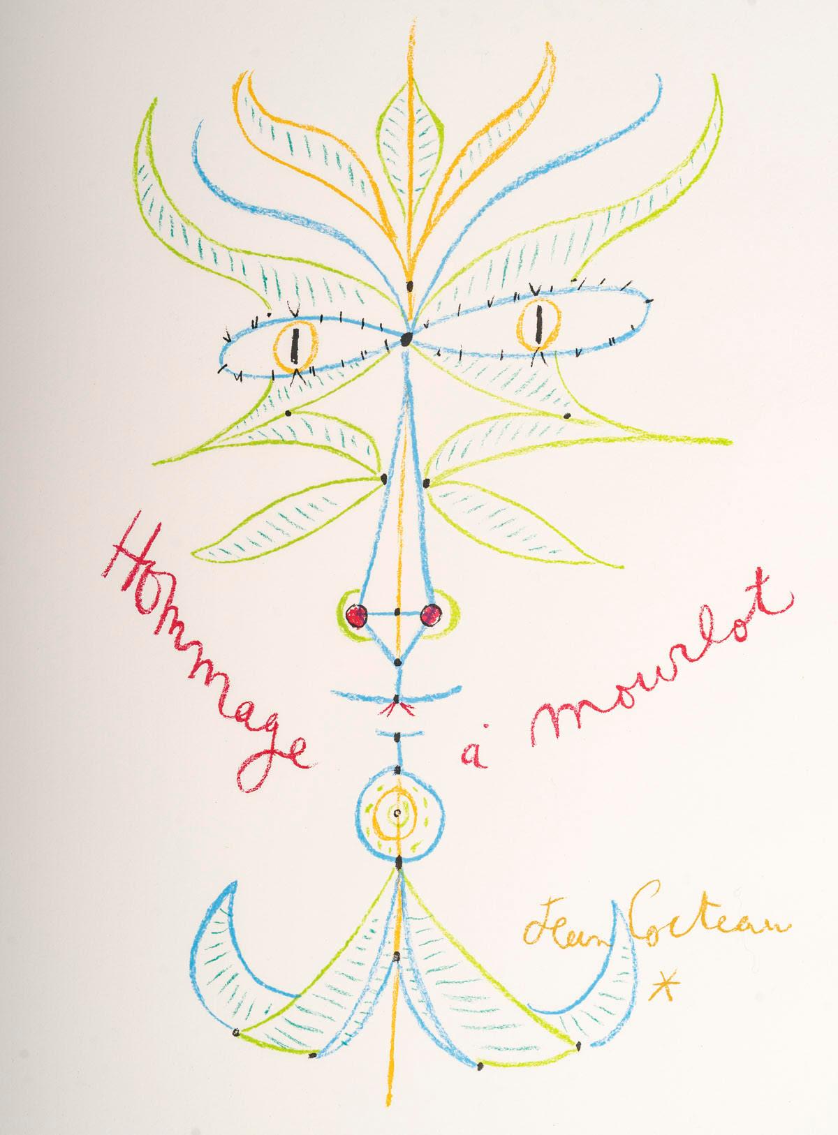 Lithographie von Jean Cocteau, Nouvelle de l'étranger, Künstlerabzug, 1960-70.

Lithographie von Jean Cocteau,1960-70, 1/10, nouvelle de l'étranger, Künstlerabzug, ungerahmt.
h: 50cm, B: 65cm, T: 0,2cm