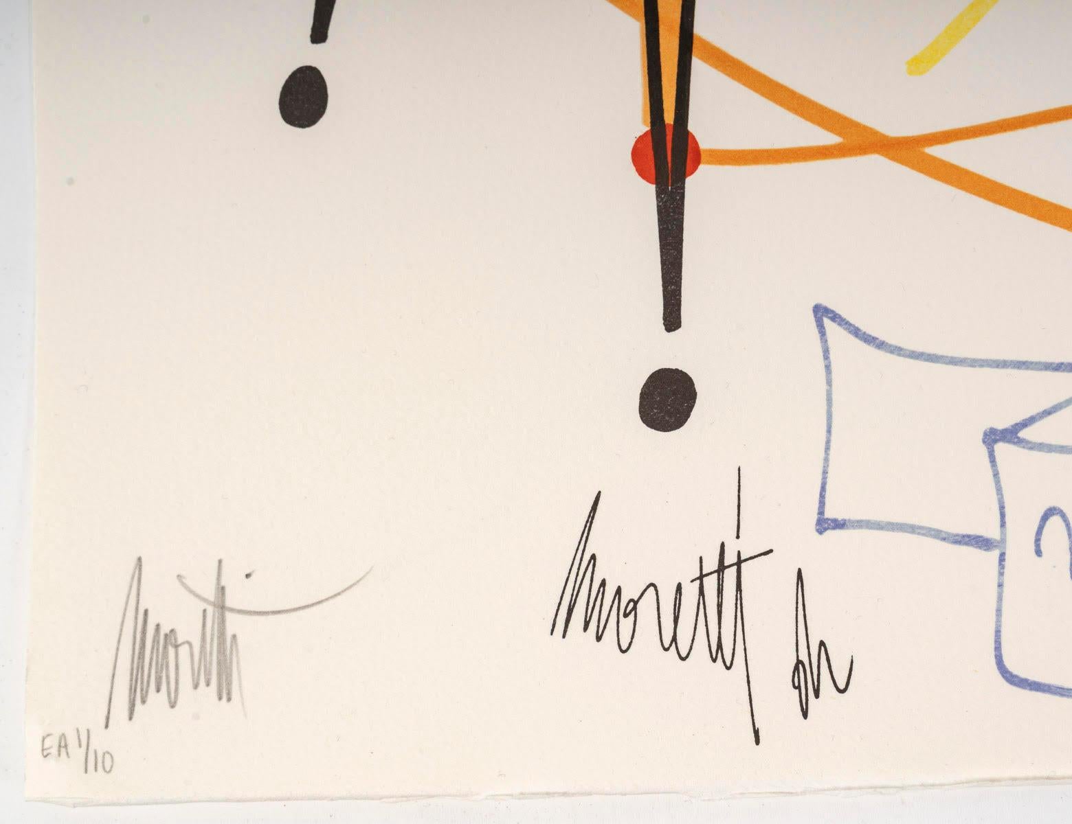 French Lithograph by Jean Cocteau, Nouvelle de l'étranger, Artist Proof, 1960-70. For Sale