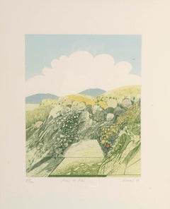 Lithograph by Kemal, 1986, on the month of May.