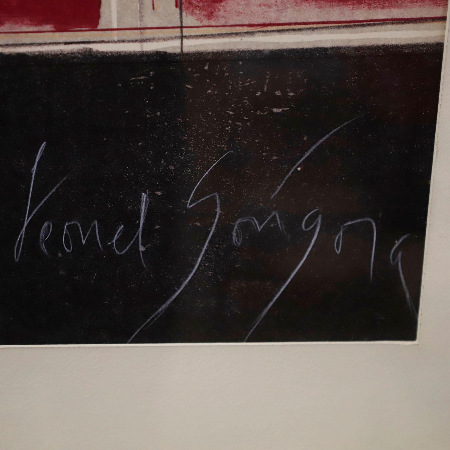 Lithographie von Leonel Gongora. (Moderne der Mitte des Jahrhunderts) im Angebot