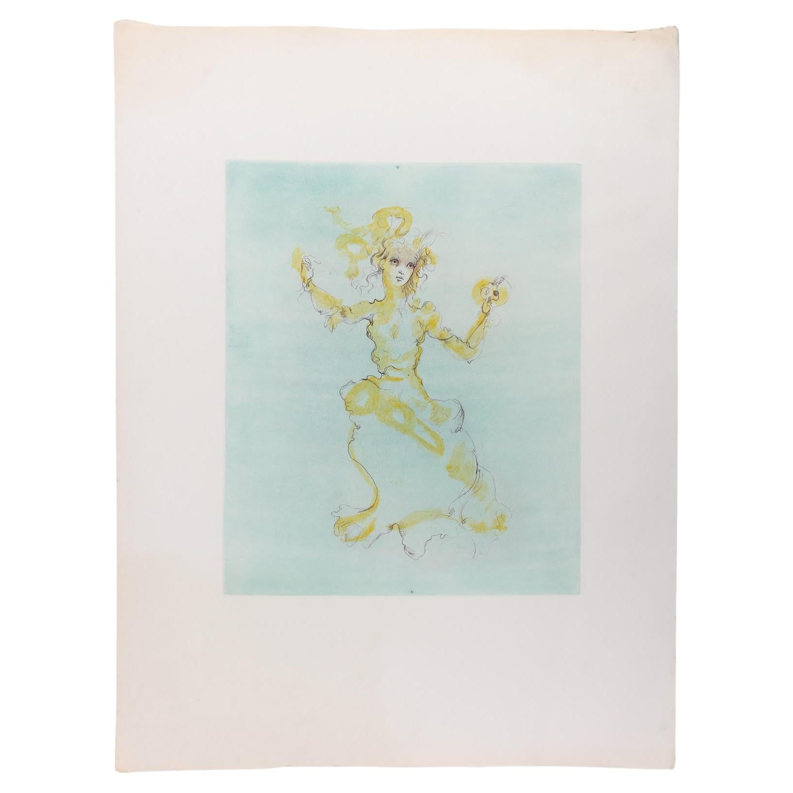 Lithograph by Léonor Fini, XXth Century. For Sale