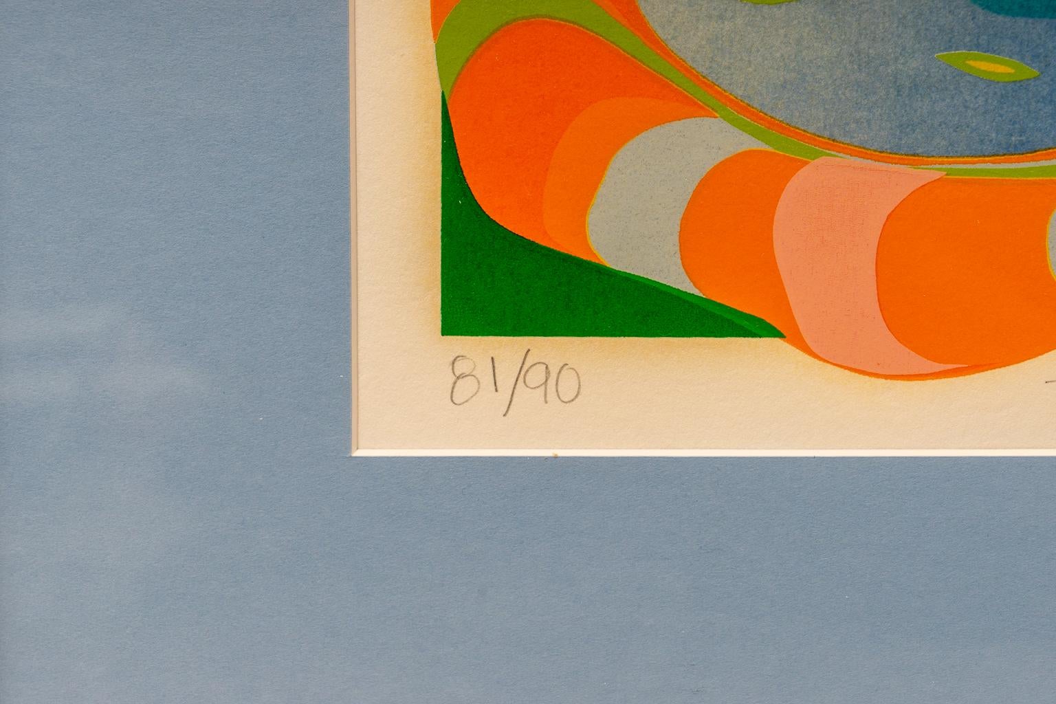Mid-Century moderno Litografia di Pierre Marcel dal titolo 