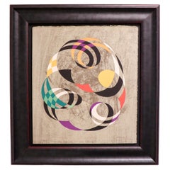 Litografía de Pierre Olofsson - Composición moderna - Suecia 1995