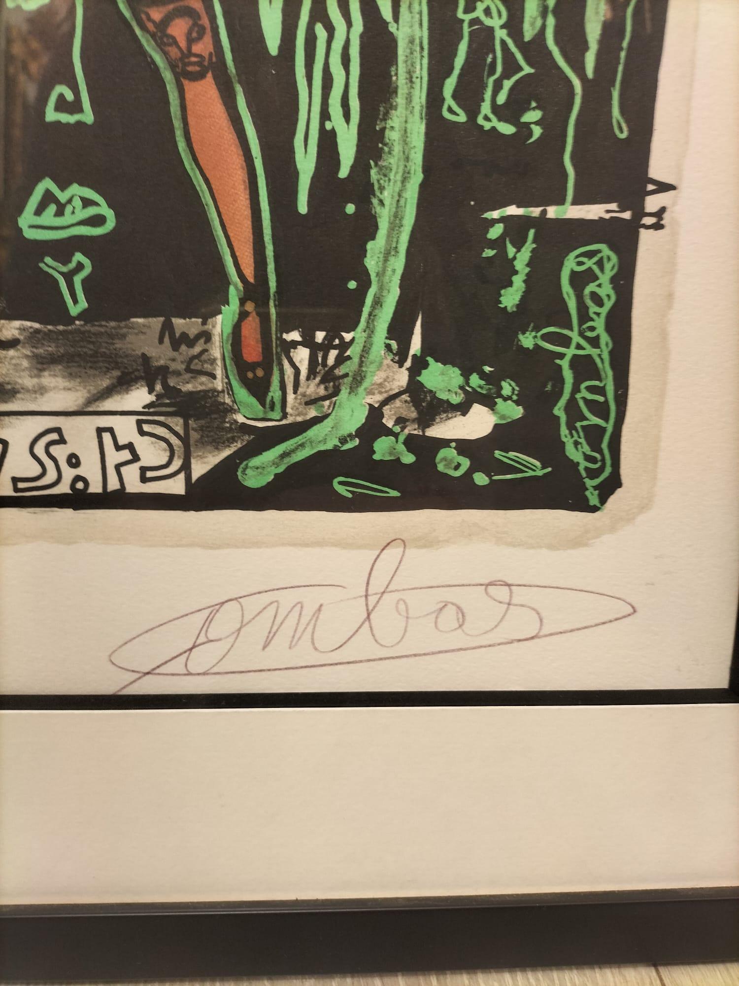 Es ist ein Originaldruck von Robert Combas. Gedruckt im Jahr 2016 in gemischter Technik von l'Estampe 15 Passagen in Lithographie und eine Passage der Prägung auf 400 Gramm Vélin de Rives Papier.
90 Exemplare. Vom Künstler handsigniert und
