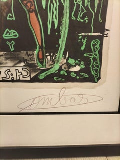 Litografia di Robert Combas (1957-). Firmato e numerato 43/90