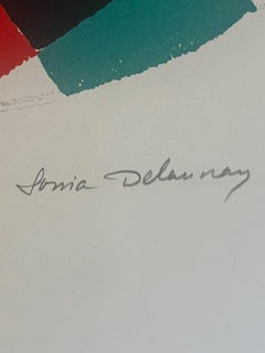 Untitled Lithograph by Sonia Delaunay, Modern, Signed, 43/75, 1971