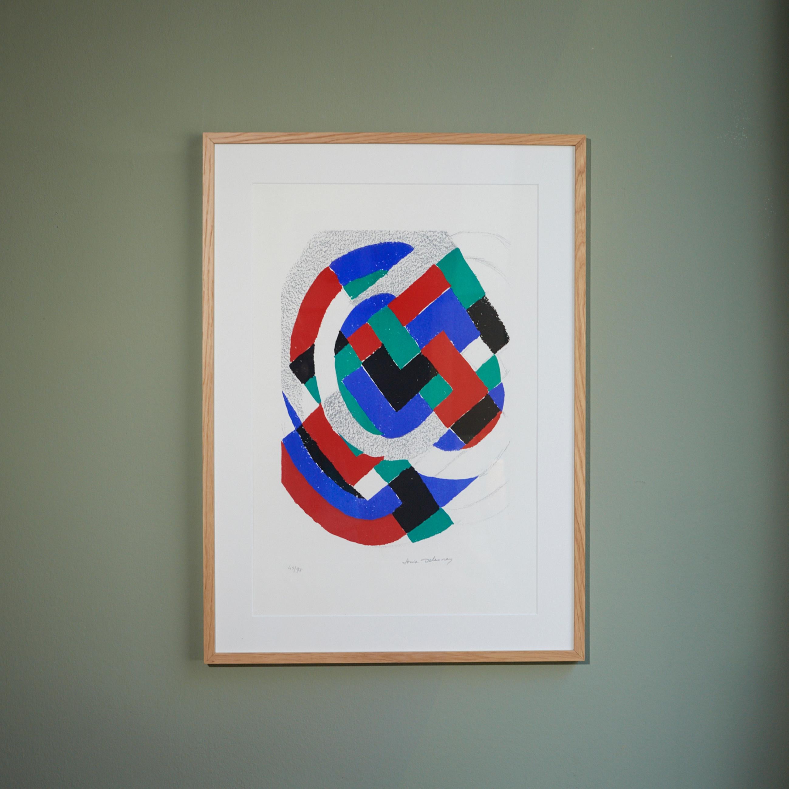 French Lithograph by Sonia Delaunay, 'Untitled' For Sale