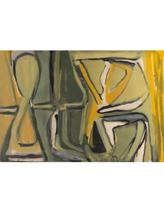 Litografía de Van Velde Bram, firmada y numerada 50/100, siglo XX