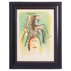 Litografia di Wilfredo Lam (1902-1982)
