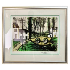 Litografía Café de Bernard Buffet n° 134 de 150