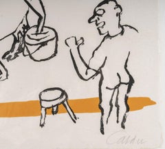 Lithograph, Coloured Etching, The Cow, 1976, Alexandre Calder.