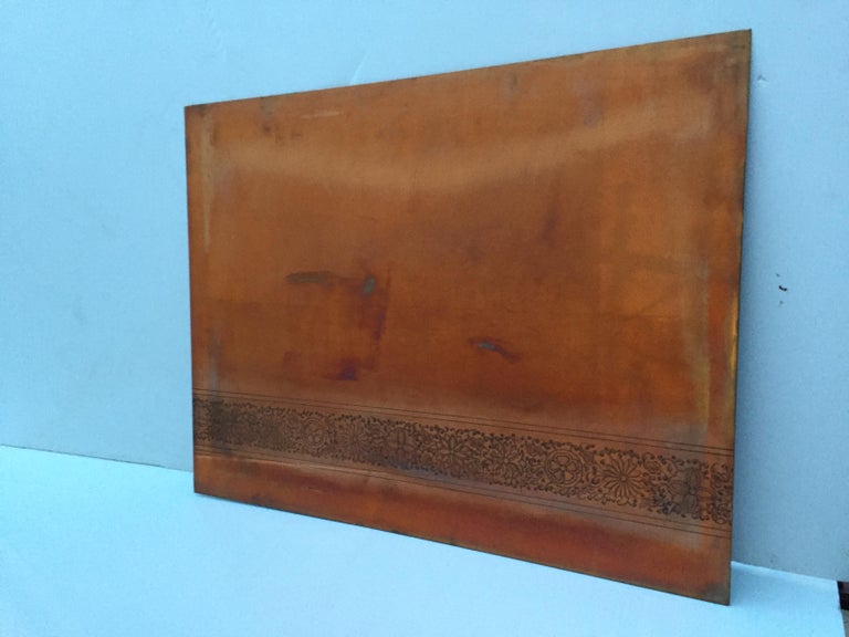 Lithograph Copper Plate For Sale at 1stDibs