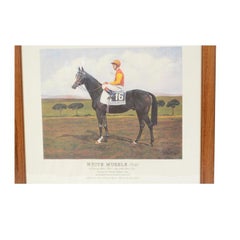 Lithograph Depicting the Horse Winner of the 1993 Italian Derby