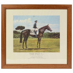 Litografia che raffigura il cavallo vincitore del Derby italiano del 1994
