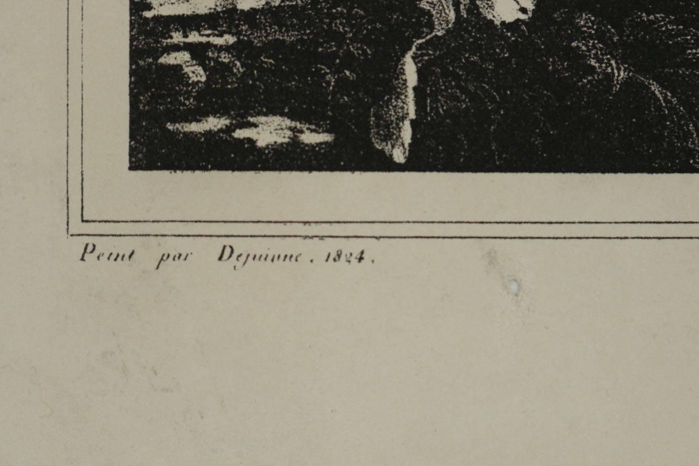 Lithographie-Gravur des Hause de Tasso Torquato im Zustand „Gut“ im Angebot in Saint-Ouen, FR