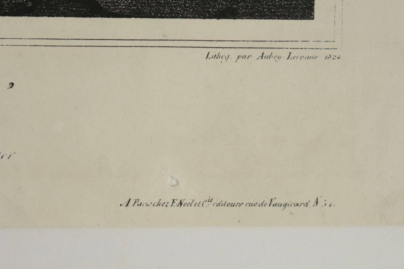 Lithographie-Gravur des Hause de Tasso Torquato (Papier) im Angebot