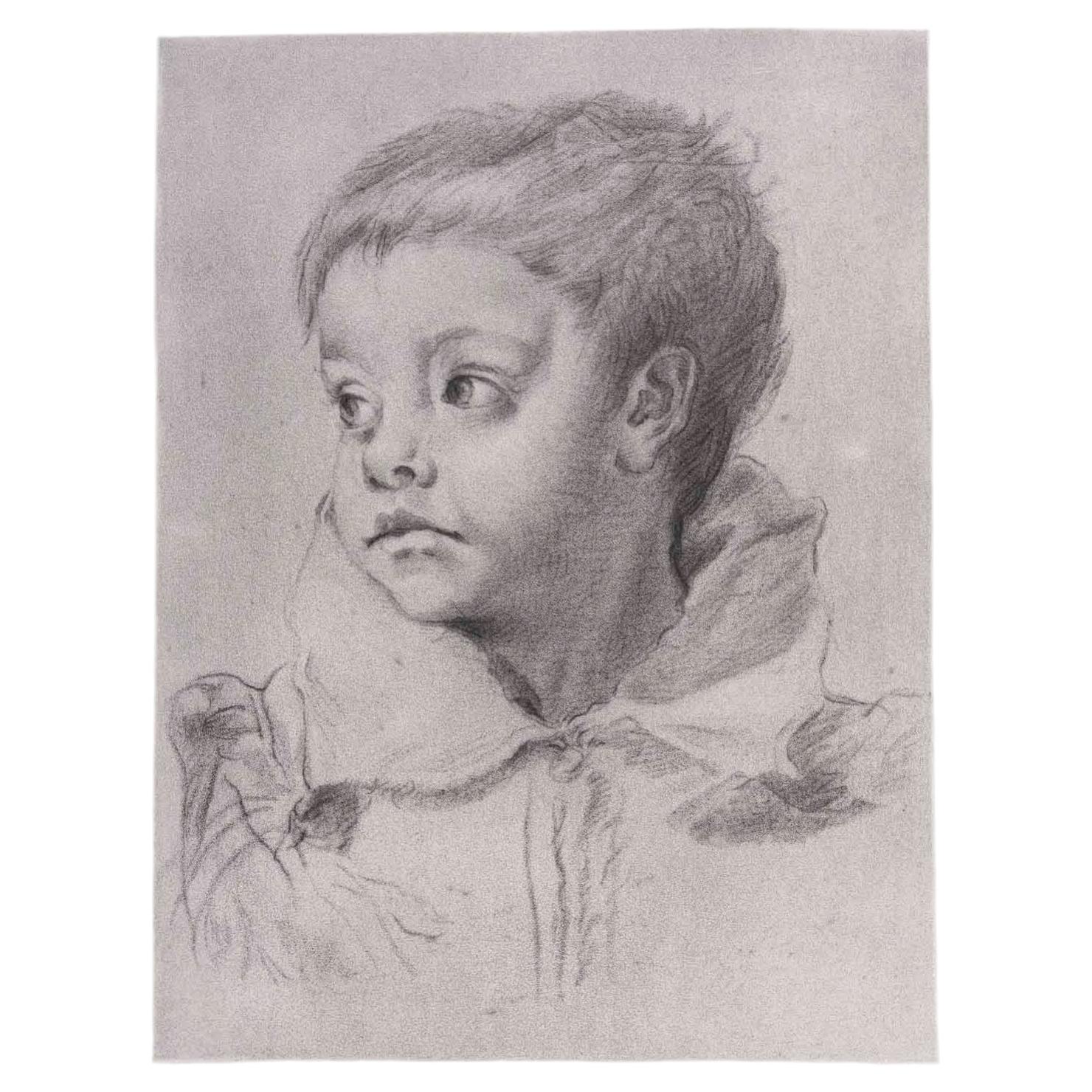 Lithographie du Louvre, par Annibal Carrache, gravée par Alphonse LeRoy. en vente