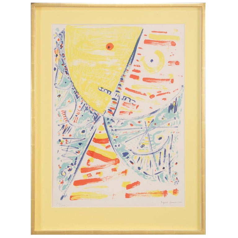 Lithograph in Colors Composition by Egill Jacobsen Lithograph in Colors Composition by Egill Jacobsen