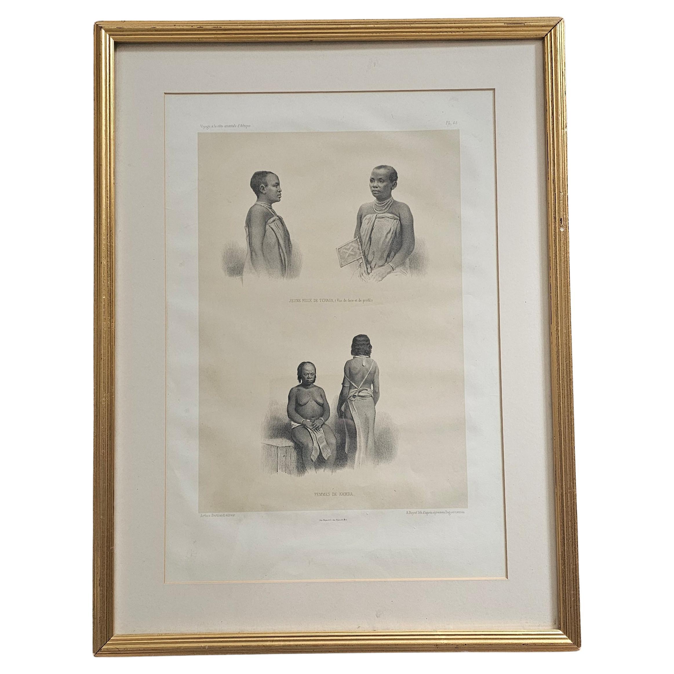 Lithographie - Dames kenyanes en vente