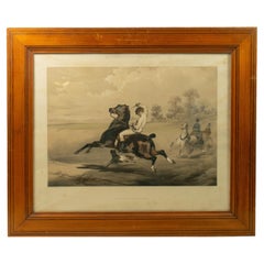 Lithograph Le Poney after Alfred de Dreux, coloured by Loeillot et Ciceri c1840