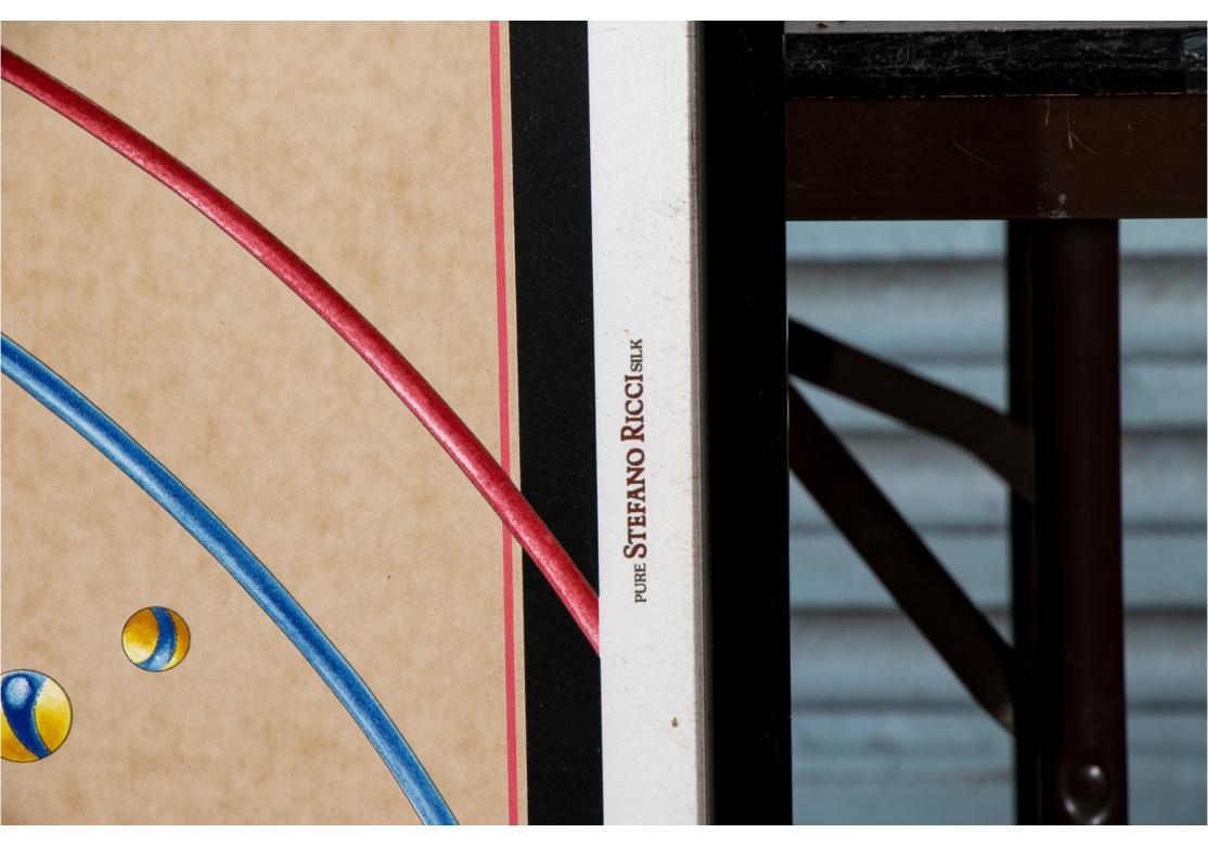 20th Century Lithograph Of A Stefano Ricci Rendering For A Scarf Production With Le Cirque De For Sale