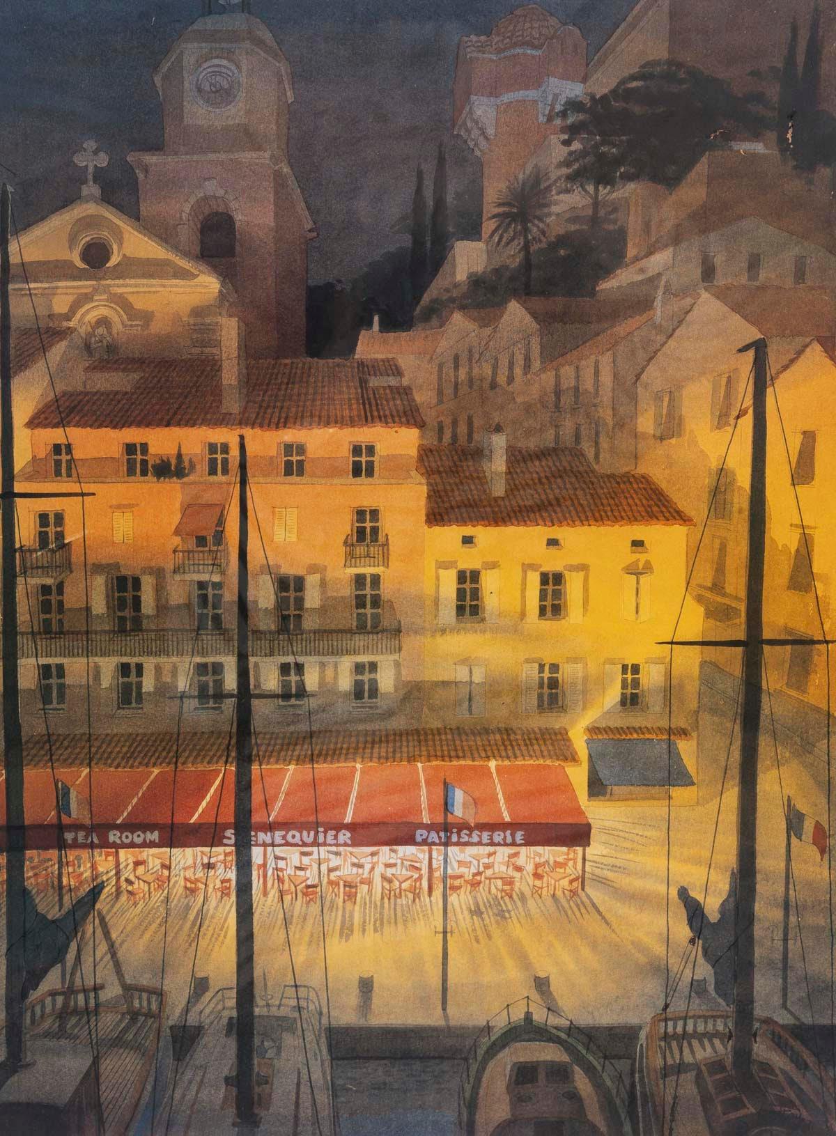 Litografía de Saint Tropez, Senequier, firmada, enmarcada bajo cristal, 1990.

Litografía enmarcada en un elegante marco bajo cristal, puerto de Saint Tropez, Senequier, hacia 1990.
Alto: 72 cm, Ancho: 52 cm, Fondo: 1,5 cm
