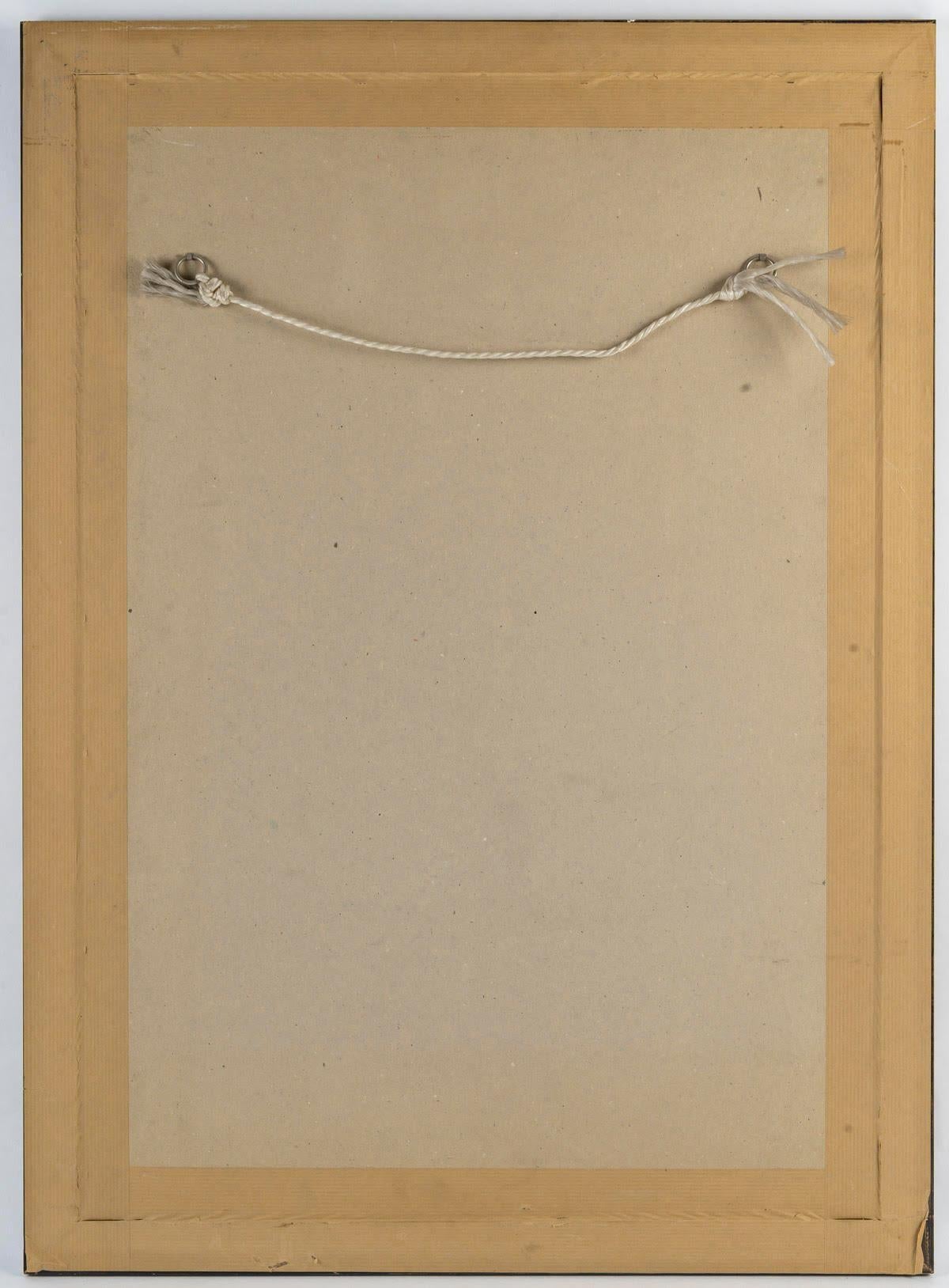 Litografía de Saint Tropez, Senequier, firmada, enmarcada bajo cristal, 1990. en venta 1
