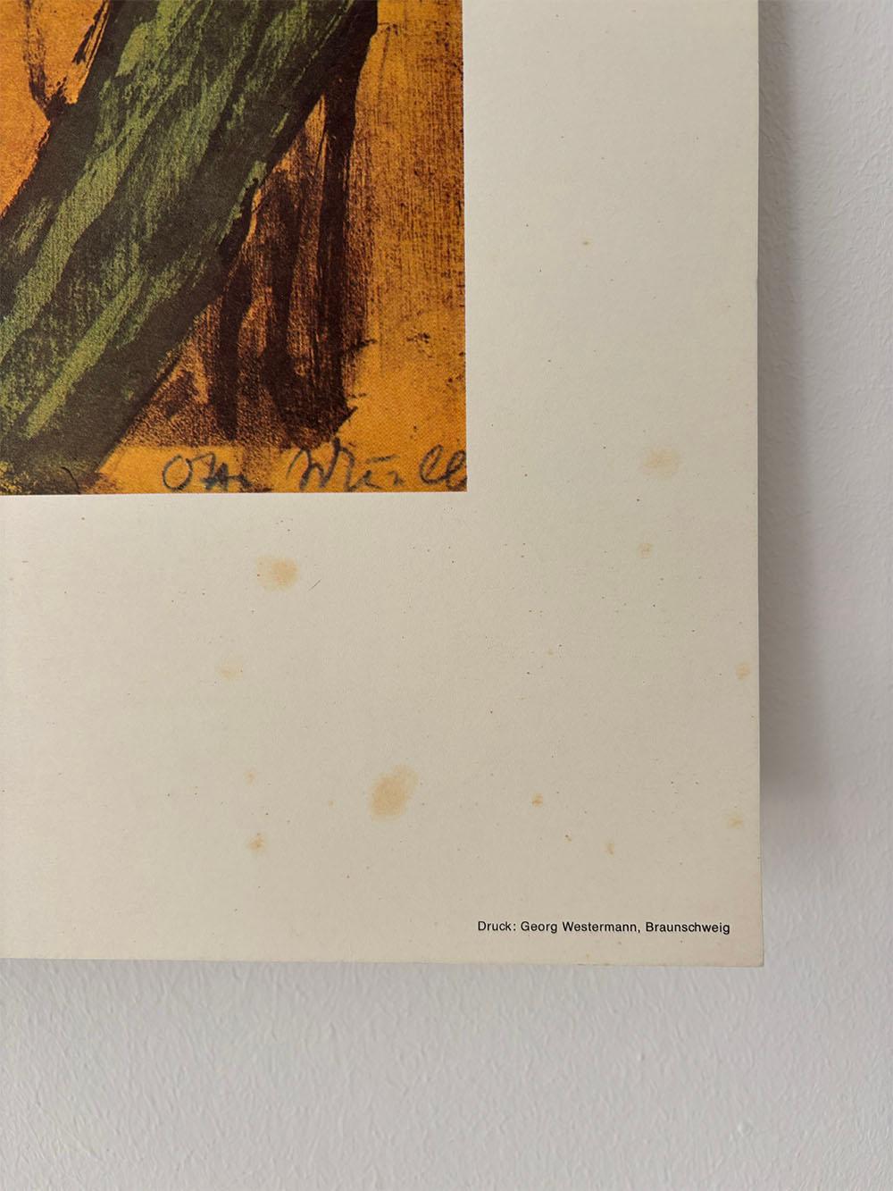 Lithographie des Kunstwerks Zwei Zigeuner von Otto Mueller (20. Jahrhundert) im Angebot