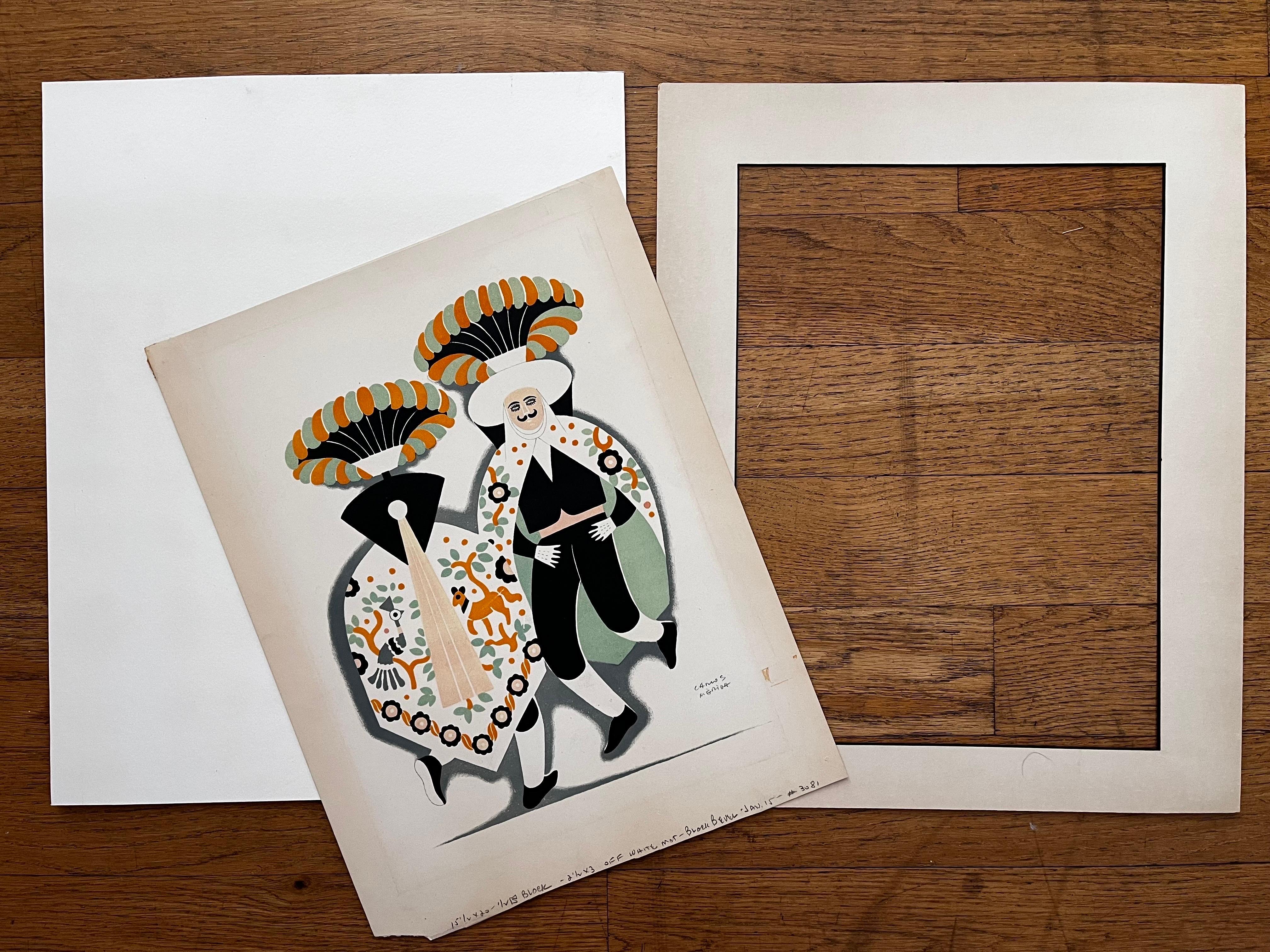 Mid-Century moderno Litografia di 