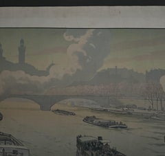 Lithograph on China Paper by Henri Rivière – *Parisian Landscapes: Le Trocadéro*