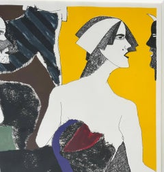 Lithograph on Paper by Artist Moises Finale, Signed, dated 1991, Numbered #10/30