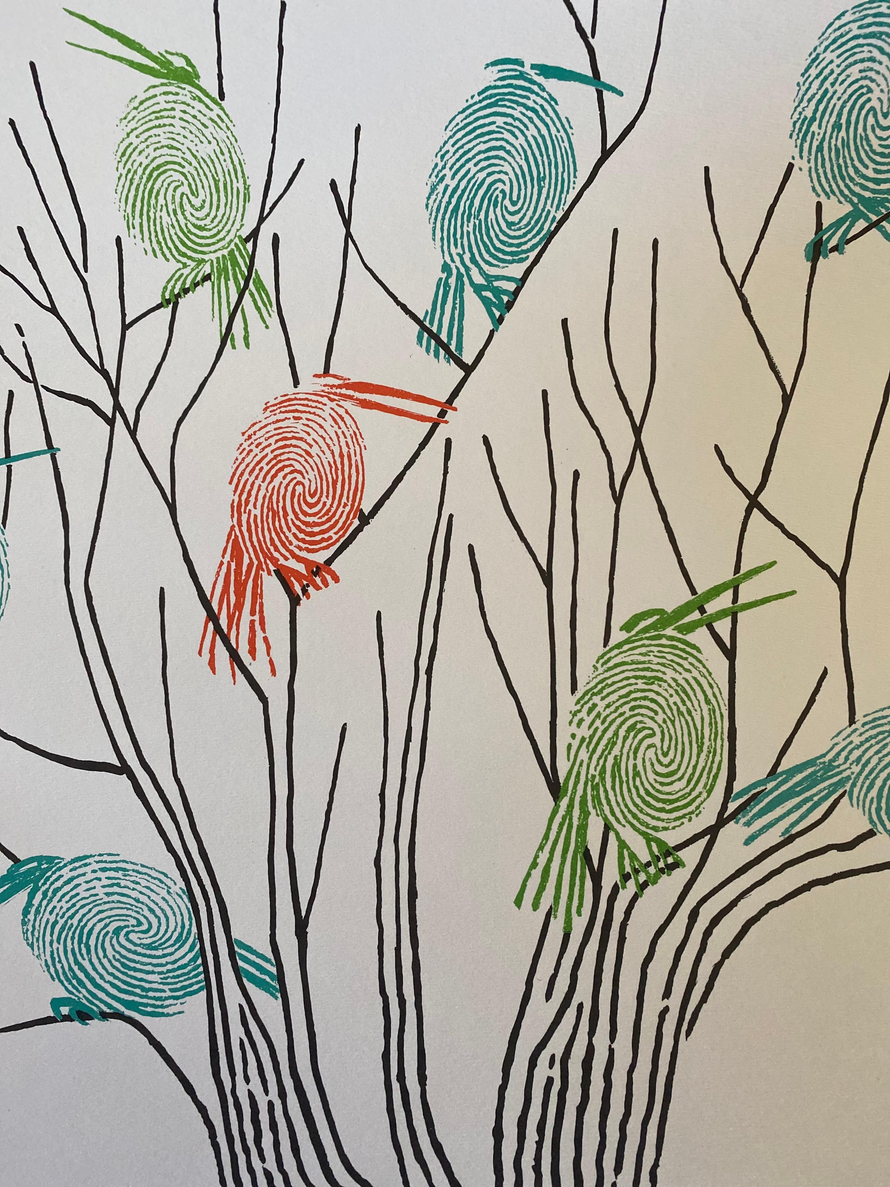 Modern Lithograph ‘Printemps or Spring’ by Leo Kouper France artist proof For Sale