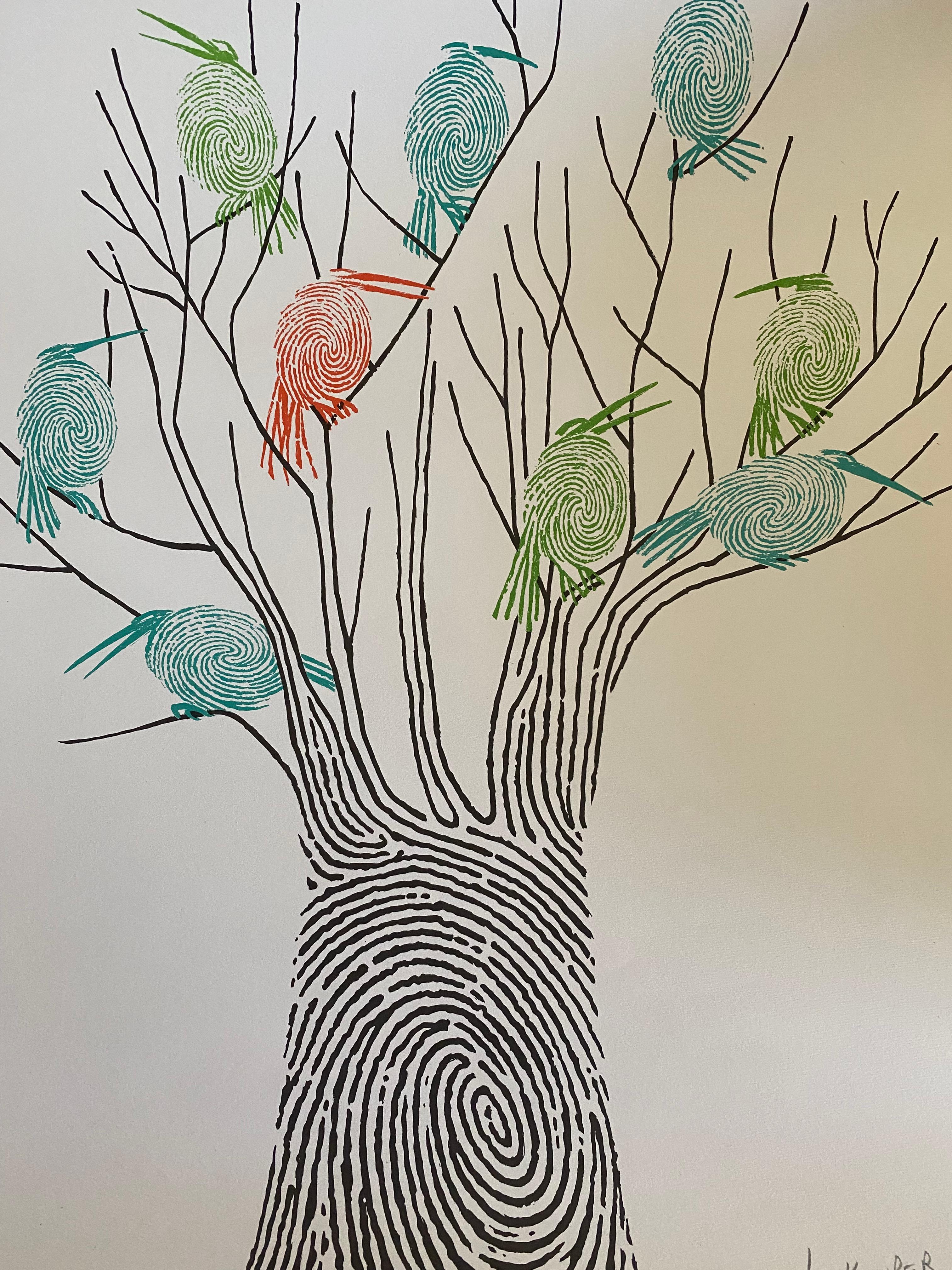 Lithograph ‘Printemps or Spring’ by Leo Kouper France artist proof In Excellent Condition For Sale In Waddinxveen, ZH