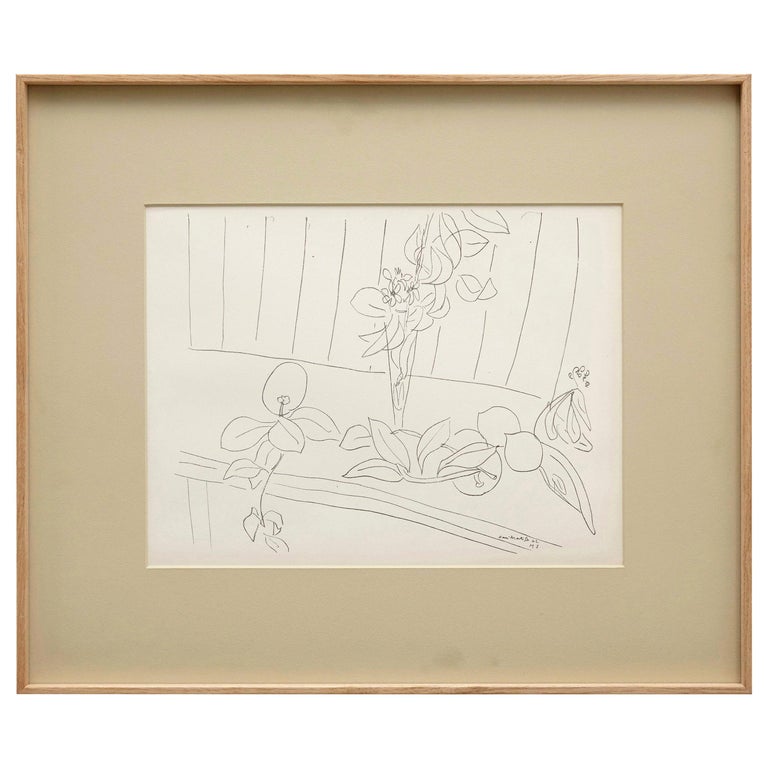 Lithograph Reproduction after Henri Matisse Drawing For Sale