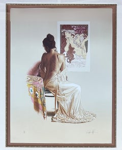 Lithograph "Salon Des Cent" by Artist Douglas Hoffman, Signed #76/100