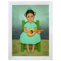 Lithograph Serie "Niños mexicanos" by Gustavo Montoya