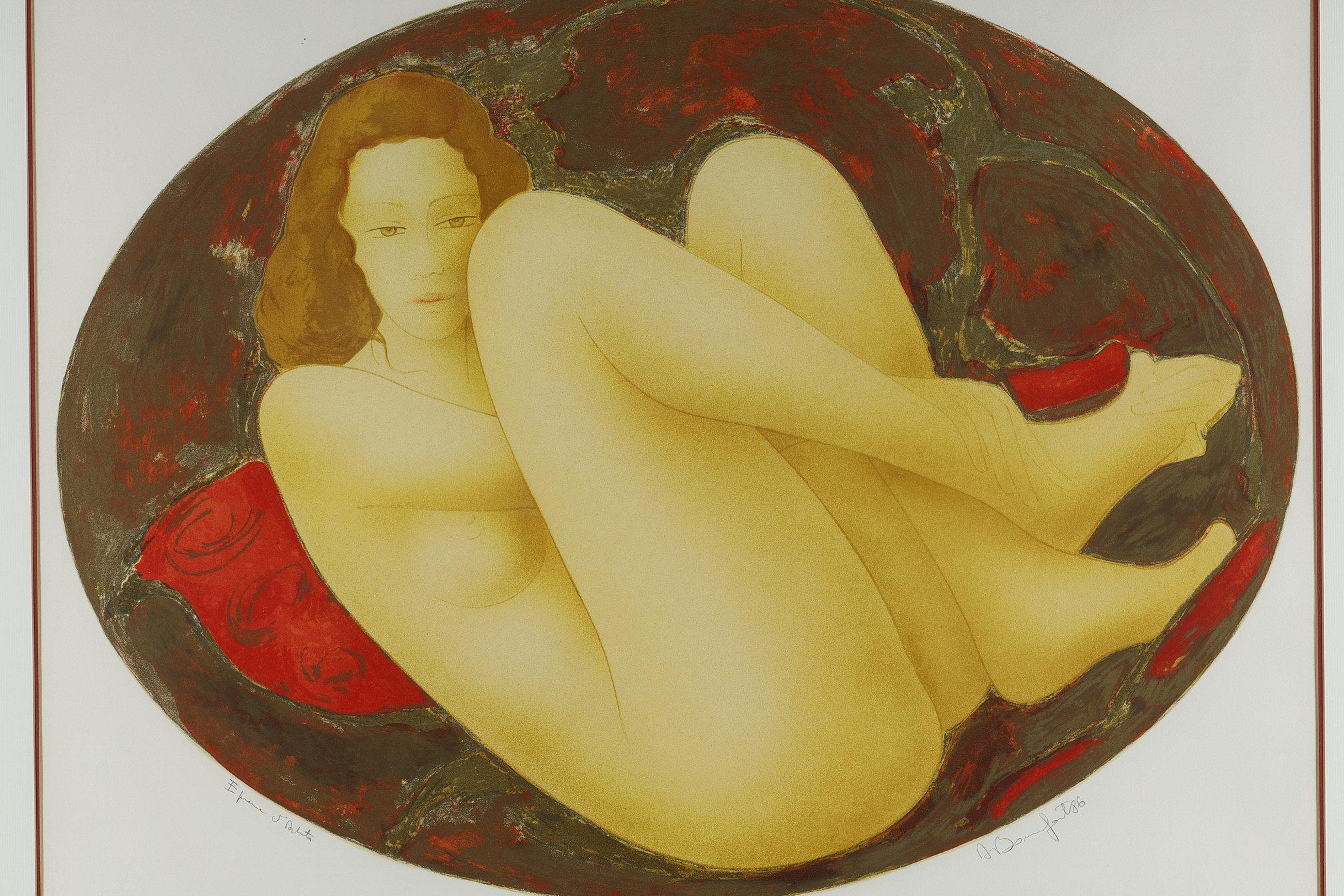 Lithographie, signiert von Alain Bonnefoit im Angebot 1