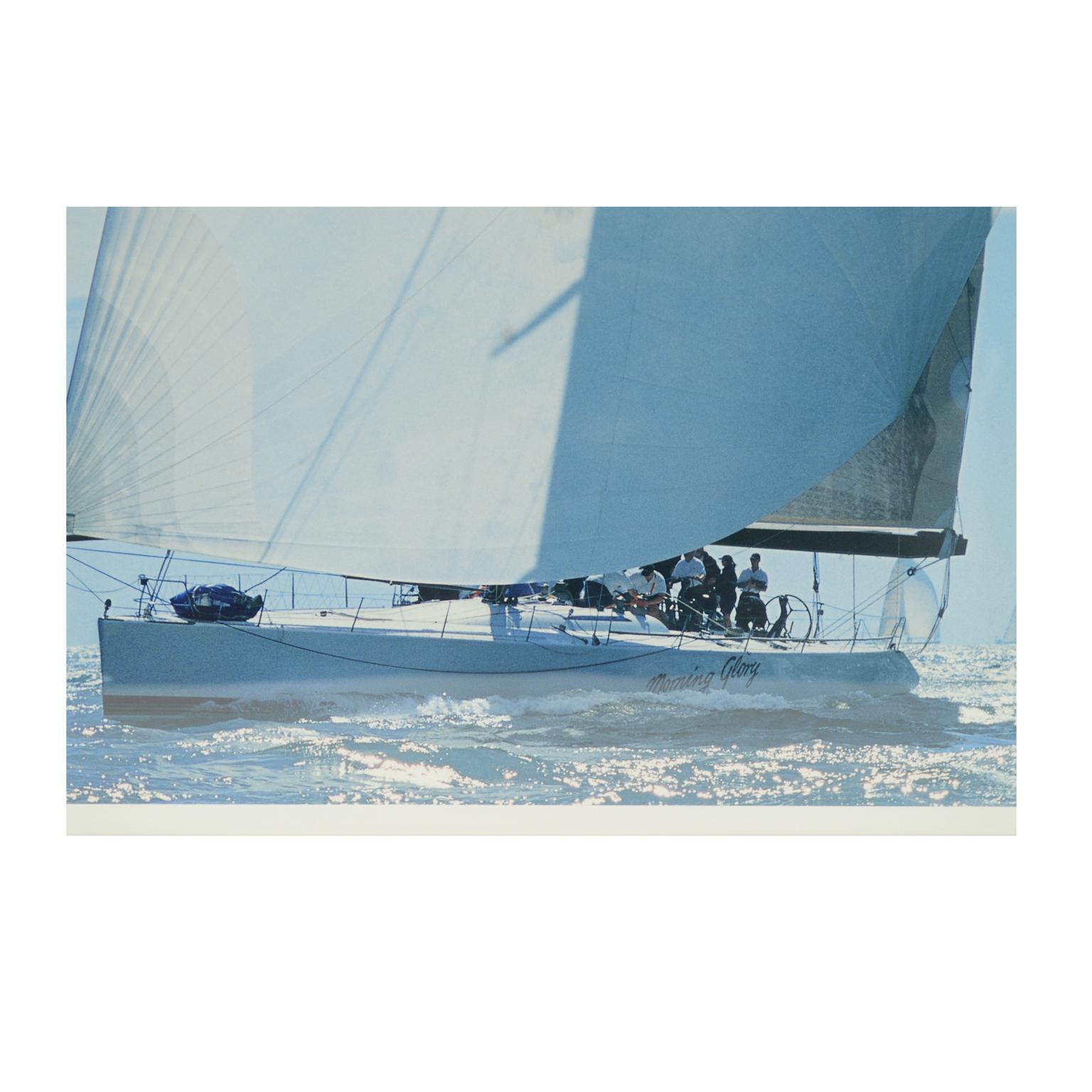 Lithograph with Frame of a Photo by Daniel Forster of 2001 America’s Cup In Good Condition In Milan, IT