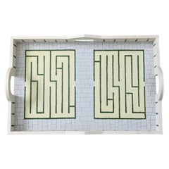 Lithographed Palladian Garden Tray, Justin Terzi for Swid Powell