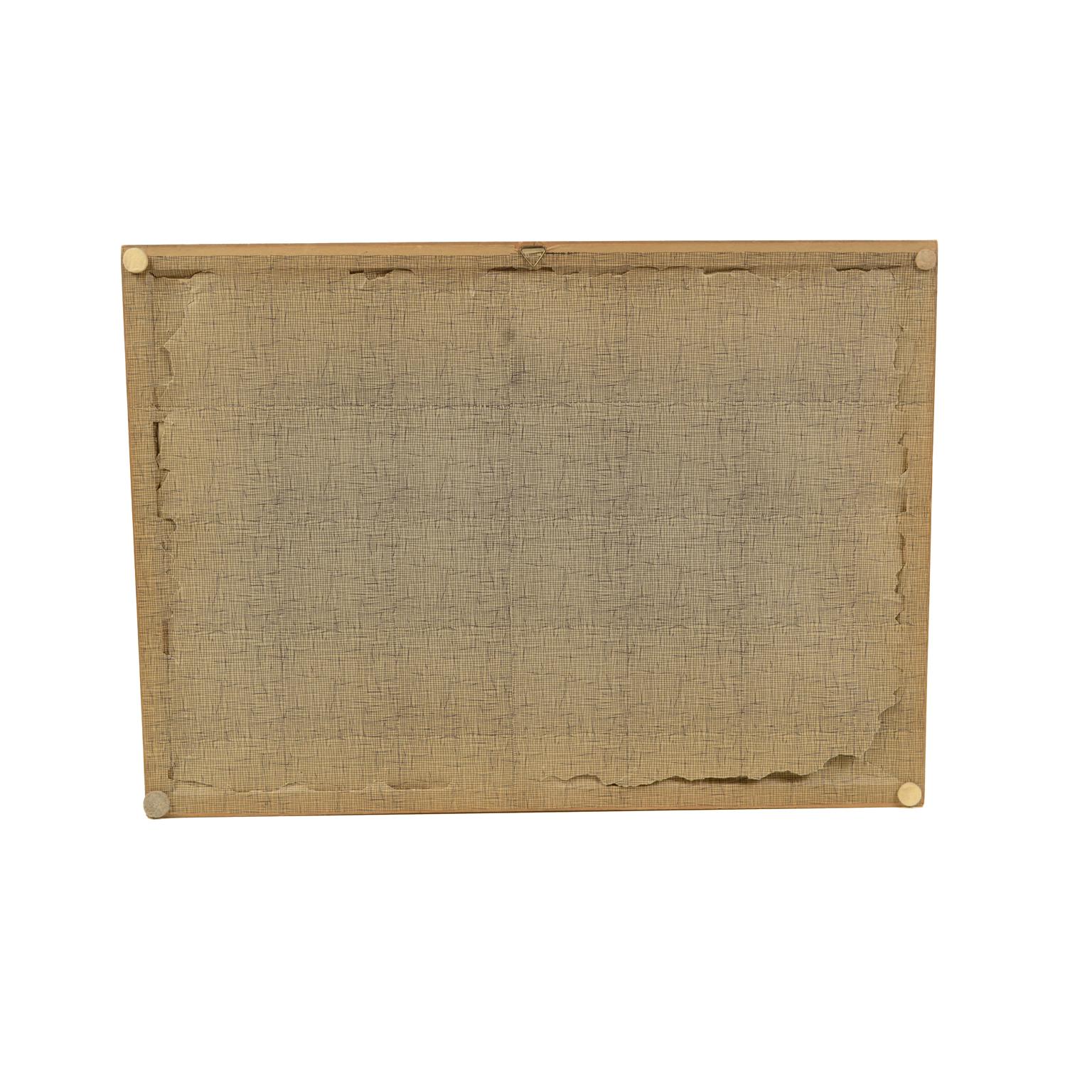 Impression lithographique vintage de 1900 dans un cadre en bois de chêne français de la frégate Minerva en vente 7