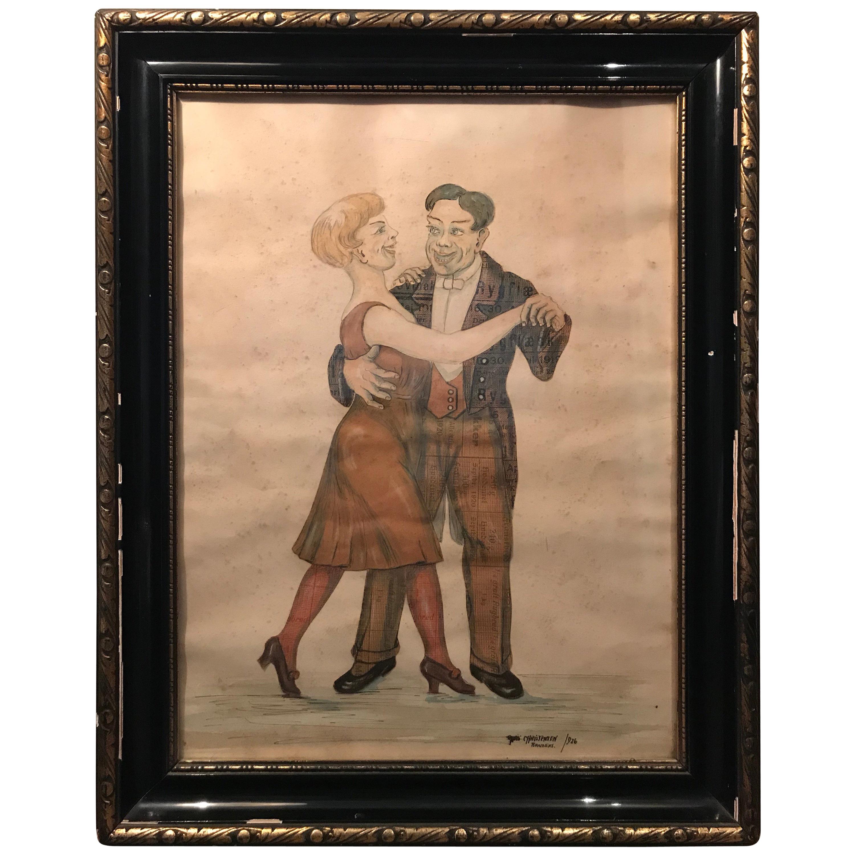 Lithographic Print on Paper from the 1930s For Sale