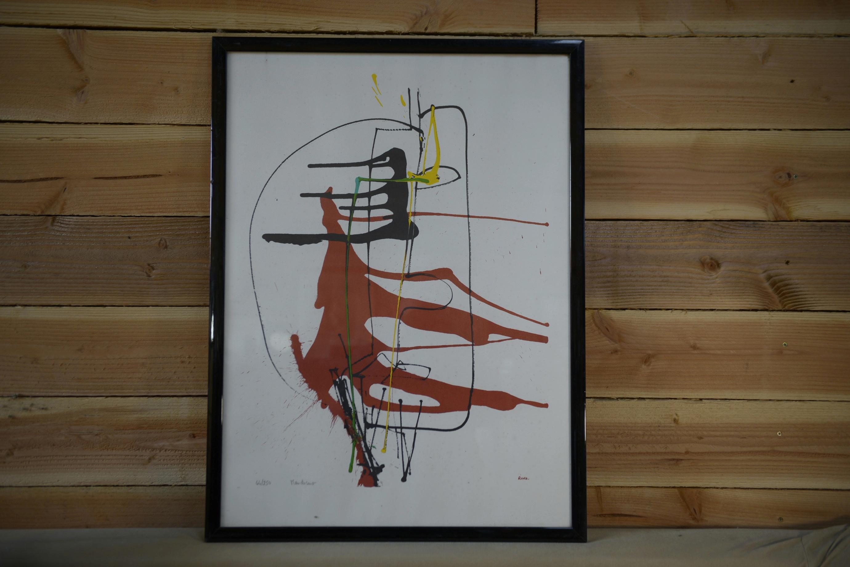Lithographie art moderne Mendocino numéroté 44/250 signé RIVES XXème For Sale 5
