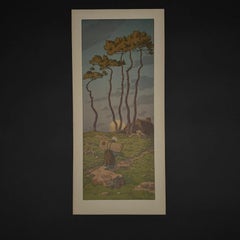 Litografía de Henri Rivière - La Féérie des Heures - La Pleine Lune