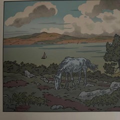 Litografía de Henri Rivière - La Féérie des Heures - L'Arc-en-Cie