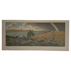 Vintage Lithographie par Henri Rivière La Féérie des Heures - L'Arc-en-Cie