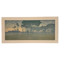 Lithographie par Henri Rivière La Féérie des Heures - L’Aube