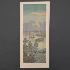 Litografía de Henri Rivière - La Féérie des Heures - Le Crépuscule