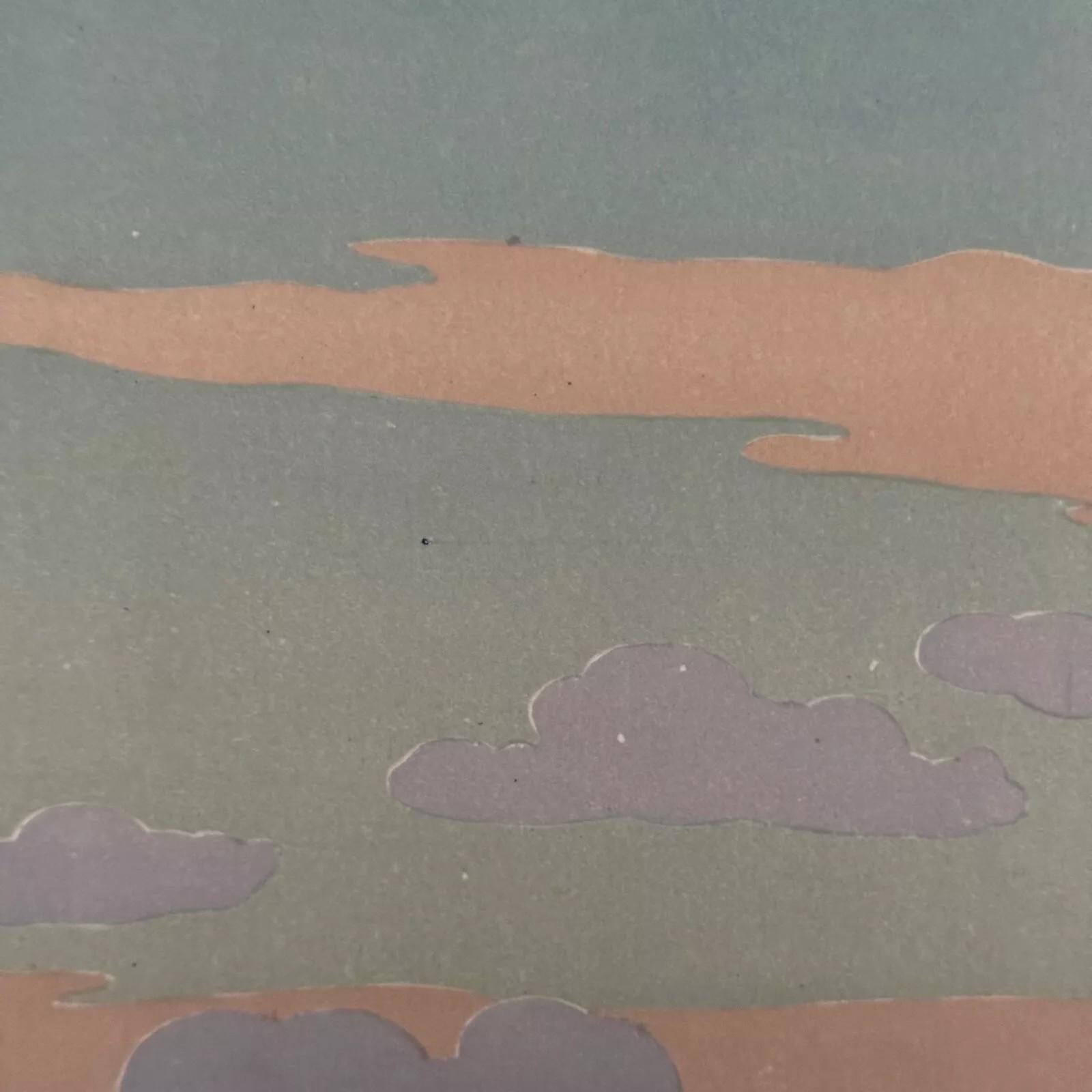 Litografia di Henri Rivière La Férie des Heures - Le Crépuscule in vendita 2