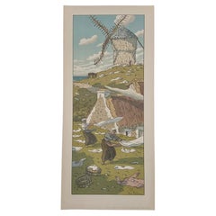 Lithographie par Henri Rivière La Féérie des Heures - Le Vent