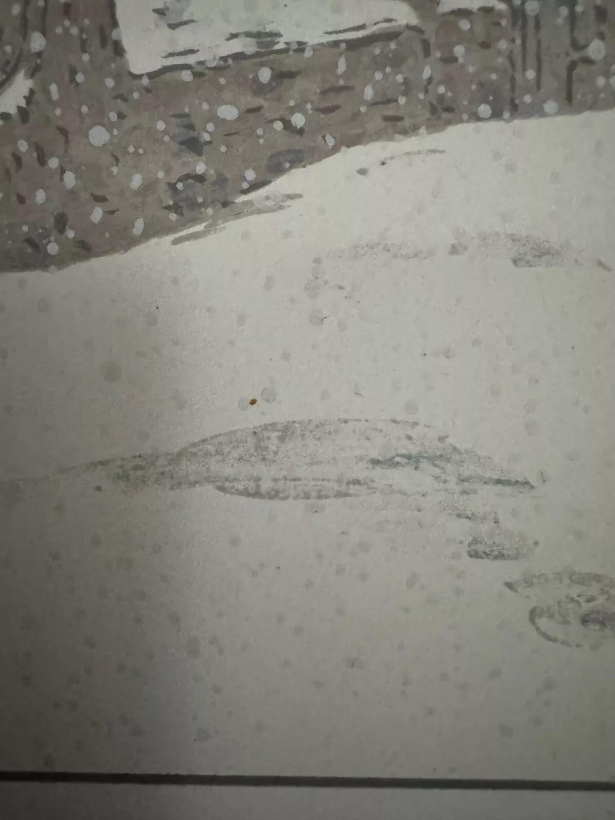 Lithographie par Henri Rivière La Neige en vente 1